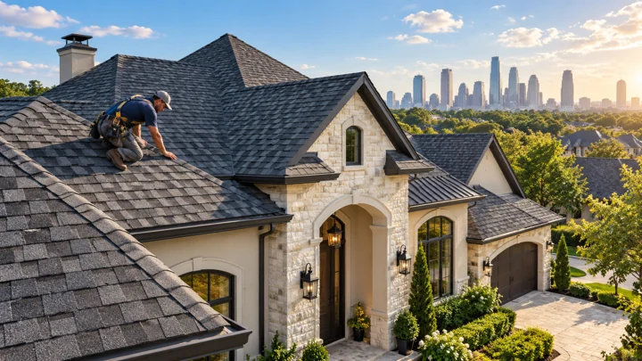 Houston-area residential roofing photograph illustrating 10 insider secrets to choosing the best roofing company in houston