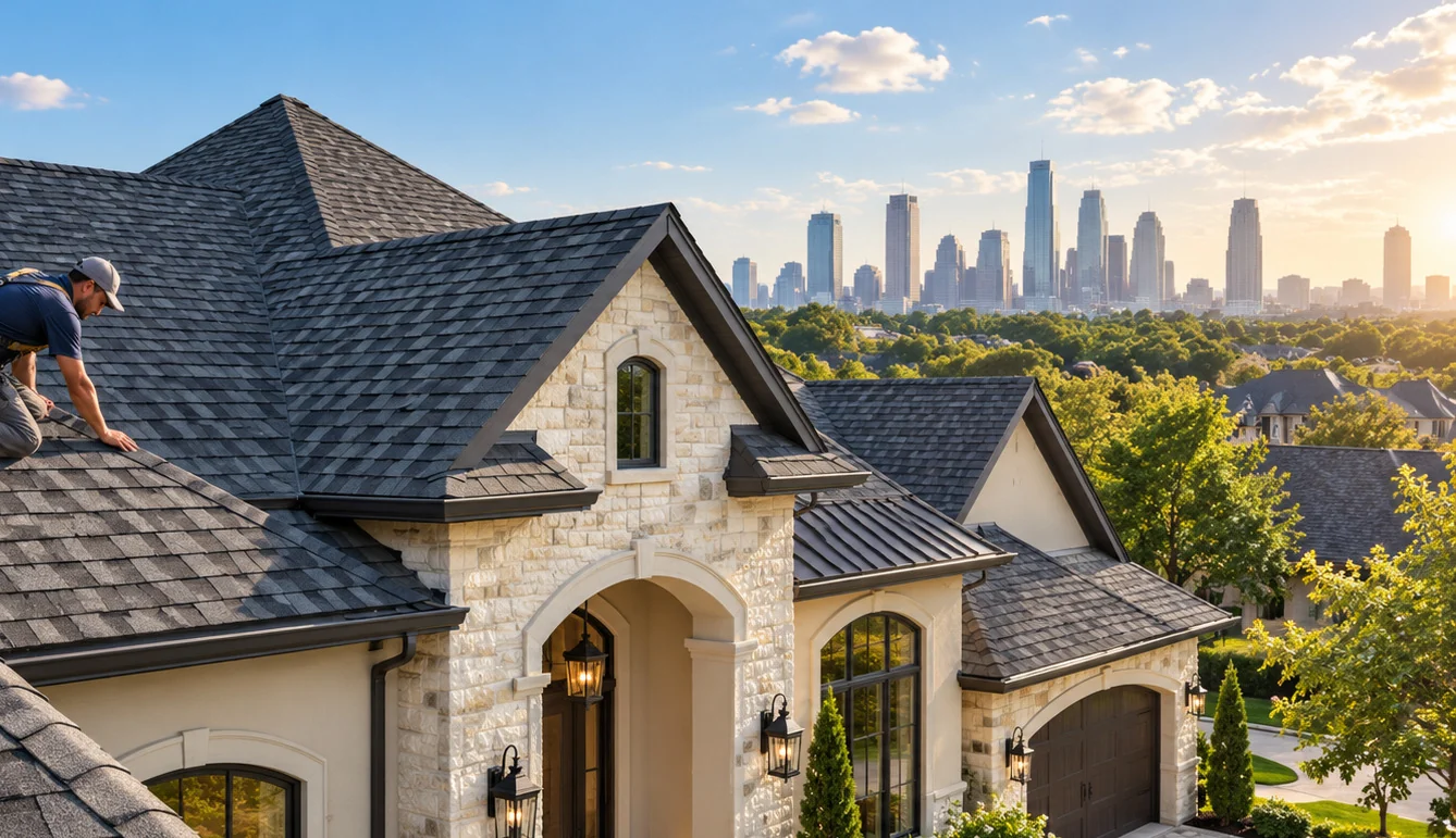 Houston-area residential roofing photograph illustrating buying a home in houston 9 roofing problems inspectors look for