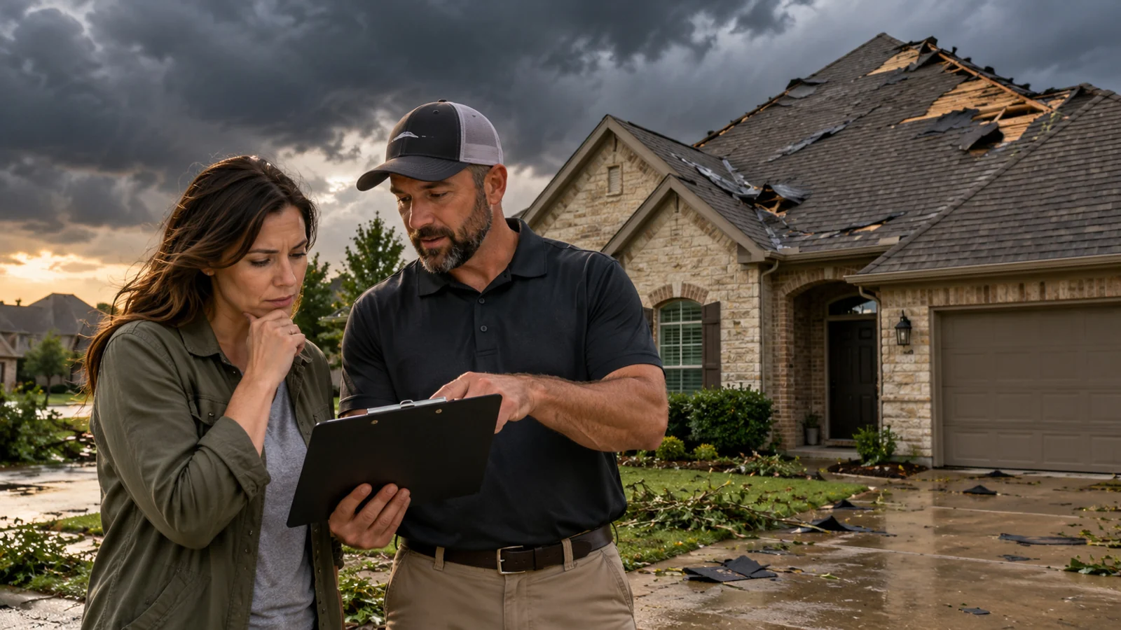 Houston-area residential roofing photograph illustrating roof insurance claims in texas what homeowners need to know
