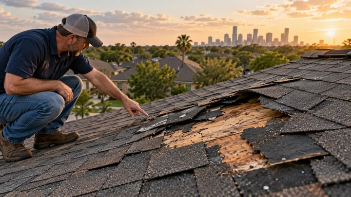 Houston-area residential roofing photograph illustrating roof replacement in houston 10 expensive mistakes homeowners make